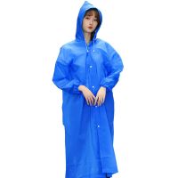 雨衣雨裤套装男女成人防护户外骑行分体防水全身摩托车雨衣防暴雨 防雨长衣【蓝色】均码 M【体重55kg以内】