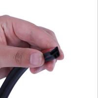 汽车密封条双层车门隔音条L型加厚防撞胶条车门密封条防尘改装 升级带排气孔双层L型 1米体验装