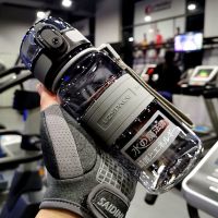 优之大容量塑料水杯男健身防摔户外泡茶杯子女学生便捷耐高温水壶 魔法师-灰色(350ml)