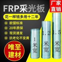平面透明阳光板采光板玻璃树脂亮板纤维瓦塑料板雨棚屋檐frp阳台 厚1.0毫米 宽1米(要几米拍几件)