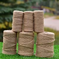 麻绳绳子手工编织装饰绳复古风diy饰品吊牌捆绑扎麻绳子 1毫米400米