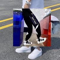 春夏季牛仔裤男港风潮流宽松直筒老爹裤子百搭学生休闲长裤松紧腰 ZLG款+[黑色] S [收藏+关注优先发货]