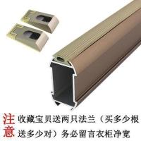 索菲亚衣柜挂衣杆衣通大衣柜衣杆横杆衣架法兰黑色静音橱杆子转角 香槟 索菲亚T托1只