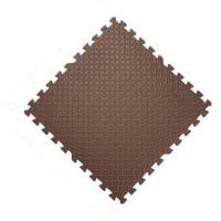 泡沫地垫拼接家用儿童爬爬垫卧室榻榻米加厚爬行垫海绵地板垫子毯 咖色 30*30*0.8cm(10片装送边