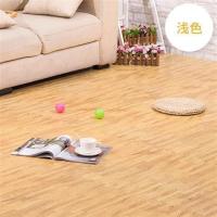 木纹泡沫地垫拼接儿童拼图爬行垫卡通爬爬垫卧室榻榻米家用地板垫 浅木纹 30*30*1.0cm8 片价送边条