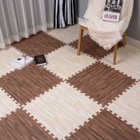 泡沫地垫拼接60家用大号儿童爬行垫卧室铺地板垫加厚拼图卡通地垫 木纹留言备注 30*30*1.0特价[10片]