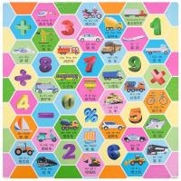 泡沫地垫拼接加厚卡通拼图家用儿童地垫爬行垫拼图加厚宝宝爬行垫 交通数字 60*60*1.0cm(4片装)