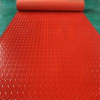 防水塑料地毯PVC防滑垫地垫车间厨房垫子浴室门垫阻燃塑胶地板垫 红色人字 0.3米宽*[每米价格]需几米拍几件