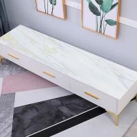 北欧长方形电视柜桌布pvc防水防油防烫免洗家用软玻璃茶几餐桌垫 金波纹 40*50