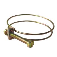 2寸2.5寸3寸4寸双钢丝喉箍卡箍消防水管紧固配件水带强力万能管夹 1.5寸 6个