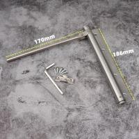 不锈钢闭门器/简易自动家用关门器/自动门连接器小号180度闭门器 拉丝钢