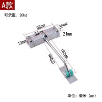 简易闭门器自动关门器暗藏式弹簧合页非缓冲隐形闭合器家用可调节 方形闭门器承重20KG