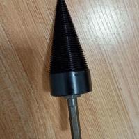 劈材劈木头劈柴家用农村小型破木钻头电锤冲击钻手电钻适用 32mm六角柄电钻用_工具钢