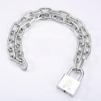 链条锁防盗链子锁防剪铁链锁三轮车自行车摩托车锁电瓶车链条挂锁 0.3米长3mm链条[长挂锁]