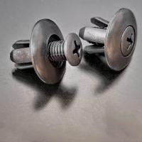 汽车中网保险杠叶子板内衬饰板后备箱挡泥板膨胀卡扣塑料螺丝卡子 黑色款 1包(20颗)送螺丝刀