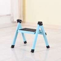 梯子家用人字梯二步梯凳两步梯二步踏梯儿童梯子三四步多功能折叠 一步蓝色梯