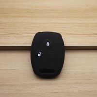 适用于本田7代雅阁思域奥德赛CRV飞度锋范硅胶钥匙包 飞度钥匙套 本田2键硅胶套(黑色)