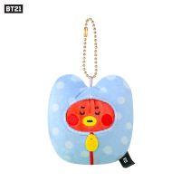 韩国BT21防弹少年团BTS迷你毛绒公仔挂件可爱钥匙扣背包书包挂饰 外星人TATA 婴儿挂件（约10cm）