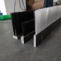 pvc尼龙板刷条刷 pp板砖机除尘挡水工业条刷 数控冲床毛刷板特价 100*30*15*30