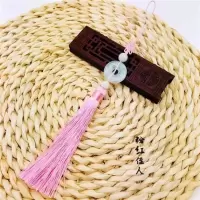 高档赠礼古风渐变流苏穗子diy汉服配饰笛子吊穗扇坠服饰挂件流苏 红粉佳人-粉色
