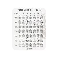 吉他常用调和弦图 和弦指法练习伴侣卡片 学习工具图解大全随手查 吉他常用调和弦图