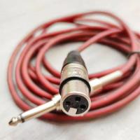 麦克风话筒调音台连接 6.5转卡侬母信号线6.35MM大二芯平衡音频 卡侬母转6.5 1.5米