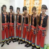 骁熊苗族演出服装 少数民族男童 葫芦丝表演服装壮族傣族舞蹈服装 短袖 其它尺码联系客服