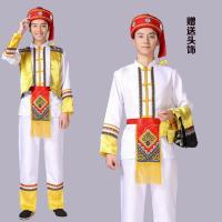 少数民族服装男士苗族瑶族侗族舞蹈服土家族彝族壮族演出服民族服 民族男款式一 160/80A