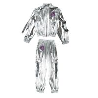 六一儿童爵士表演服女童露肚脐街舞套装模特走秀男童架子鼓演出服 上衣+裤子 110