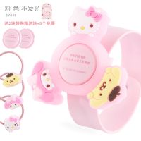 凯蒂猫儿童驱蚊手环宝宝防蚊手圈婴幼儿户外随身神器植物精油用品 不发光 驱蚊手环SY049