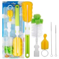 [奶瓶刷五件套]海绵奶瓶清洗刷奶瓶刷奶嘴刷吸管刷奶瓶夹子 奶瓶清洗五件套
