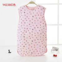 婴儿睡袋春秋冬季加厚新生儿童 四季通用款防惊跳宝宝恒温防踢被 背心睡袋红色