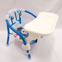 宝宝餐椅多功能餐桌椅婴儿童学习吃饭餐椅bb凳子便携式幼儿吃饭椅 蓝色 无餐盘