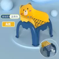 宝宝多功能餐椅婴儿可折叠洗头神器可躺可坐洗头躺椅加大儿童座椅 基础款蓝黄色+头托