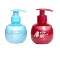 小浣熊按压式儿童牙膏3-12岁吞咽6-12岁换牙5岁防蛀牙宝宝牙膏 蓝莓味+草莓味[组合装]