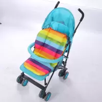 婴儿手推车棉垫坐垫配件加宽加长高景观车通用车垫子宝宝推车坐垫 彩虹棉垫