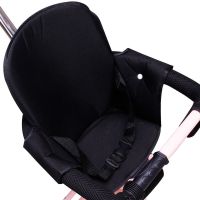 遛娃溜娃神器配件四合一手推车通用全包围安全坐座垫靠背熊猫靠枕 大靠背安全带坐垫