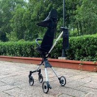 遛娃神器通用底框置物底兜溜娃婴儿车底部购物篮收纳袋框通用配件 棉麻黑溜娃车手机储物袋 溜娃车通用