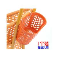 宝宝婴儿竹藤手推车用塑料靠背音乐盒脚踏板储物收纳篮子童车配件 多功能收纳篮子(1个装)中号