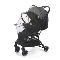 婴儿车蚊帐全罩式通用宝宝推车防蚊帐儿童伞车加密网纱透气高景观 刺绣推车帐[皇冠]