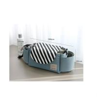 韩国新款创意尿布收纳妈咪外出包推车挂包婴儿车挂包 黑色斜纹