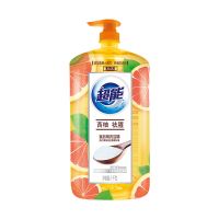超能洗洁精1kg厨房家庭装大瓶旅行便携宿舍学生水果蔬洗涤剂 超能西柚去腥洗洁精1kg*1瓶