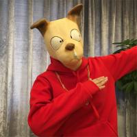 秒发送香包动物面具老鼠猪八戒马头猩猩年会搞笑头套新款 鼻涕狗[送墨镜+雪茄+金链子]