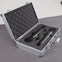 装8支无线话筒箱子 一拖二一拖四话筒铝边手提箱麦克风航空防震箱 2支手持白色箱(不能装主机)