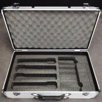 装手持话筒箱一拖二四八两层手提保护盒装耳麦主机麦克风防震铝箱 白色铝箱 装2支话筒[单层不能装其他]