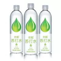 依能苏打水无糖无汽弱碱性饮用水青柠味500ML*12瓶整件 青柠味12瓶