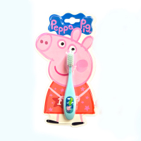 [小猪佩奇软毛小头]儿童软毛牙刷宝宝牙具 2-3-5岁卡通可爱礼物 蓝色小胖牙刷