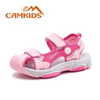 CAMKIDS女童凉鞋2021夏季新款儿童包头凉鞋防滑软底小孩子沙滩鞋 6605粉色 【收藏优先发货】 26 内长16c