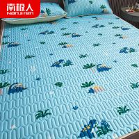 南极人泰国乳胶凉席三件套软席子1.5冰丝1.8m床可水洗可折叠夏季 热带恐龙 0.9*2.0米凉席【送1只枕套】