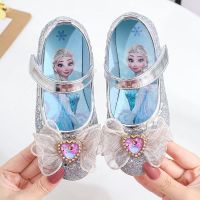 女童凉鞋2021夏季新款儿童公主鞋中大童小女孩沙滩鞋软底宝宝鞋子 银色（皮鞋） 26码/内长16CM